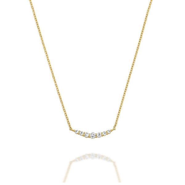 Croissant ~クロワッサン~   K18イエローゴールド  ダイヤモンド ネックレス  EP-87