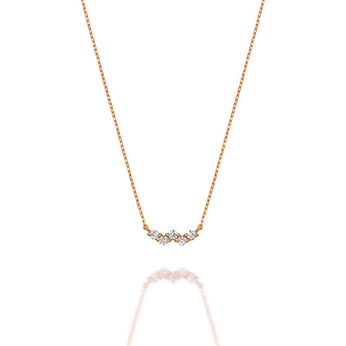 Ripple~リップル~ K18ピンクゴールド ダイヤモンド ネックレス EP-265