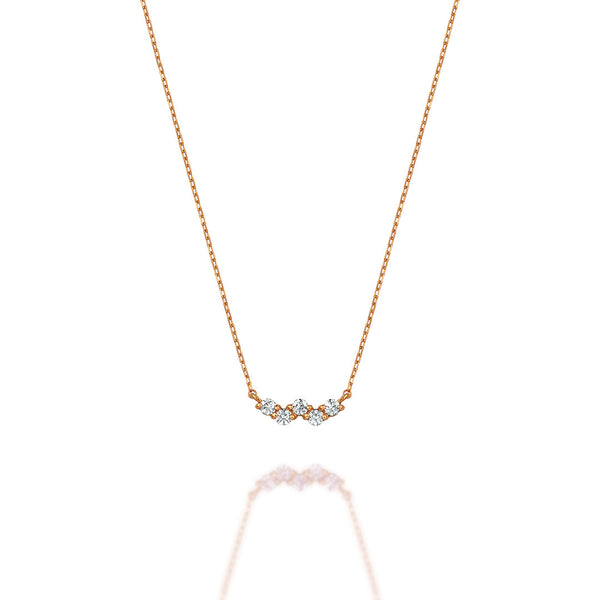 Ripple~リップル~ K18ピンクゴールド ダイヤモンド ネックレス EP-265