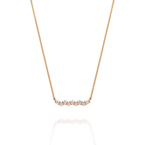 Ripple~リップル~ K18ピンクゴールド ダイヤモンド ネックレス EP-266