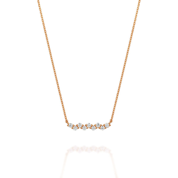 Ripple~リップル~ K18ピンクゴールド ダイヤモンド ネックレス EP-266