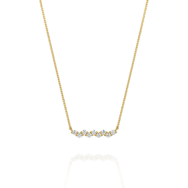 Ripple~リップル~ K18イエローゴールド ダイヤモンド ネックレス EP-266