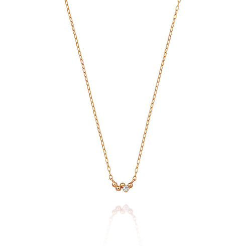 Ripple~リップル~ K18ピンクゴールド ダイヤモンド ネックレス  EP-308