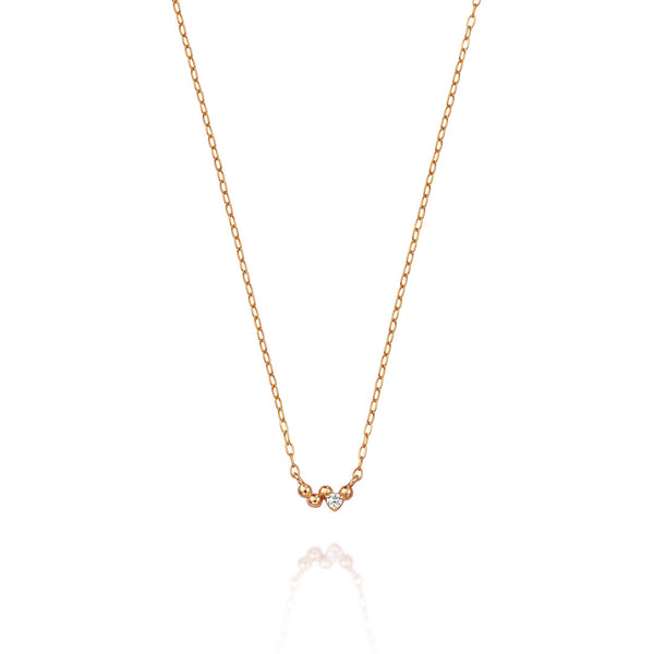 Ripple~リップル~ K18ピンクゴールド ダイヤモンド ネックレス  EP-308