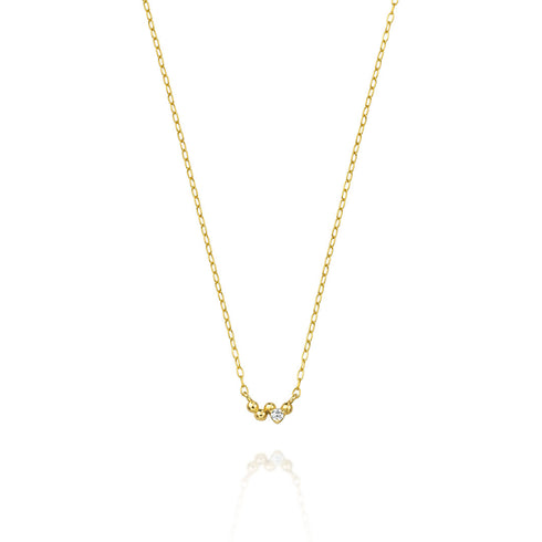 Ripple~リップル~ K18イエローゴールド ダイヤモンド ネックレス  EP-308