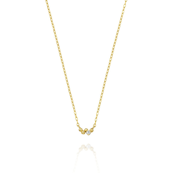 Ripple~リップル~ K18イエローゴールド ダイヤモンド ネックレス  EP-308