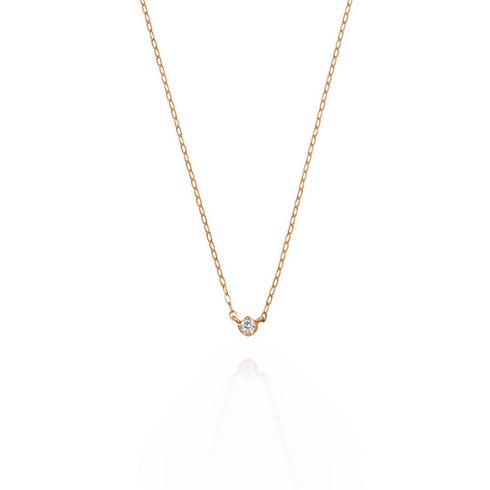 Croissant ~クロワッサン~   K18ピンクゴールド  ダイヤモンド ネックレス EP-316