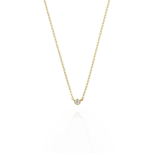 Croissant ~クロワッサン~   K18イエローゴールド  ダイヤモンド ネックレス EP-316