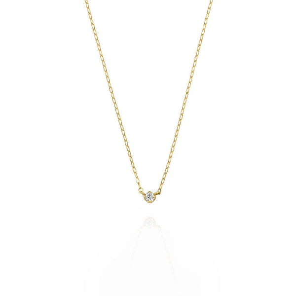 Croissant ~クロワッサン~   K18イエローゴールド  ダイヤモンド ネックレス EP-316