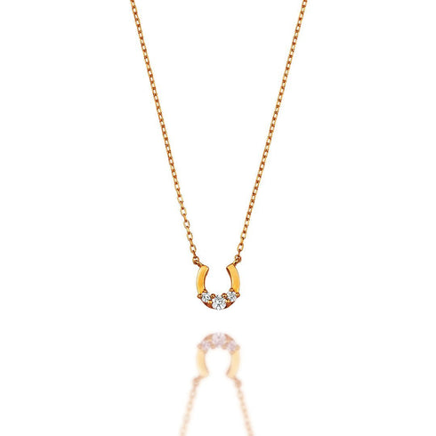 Horseshoe~ホースシュー~ K18ピンクゴールド ダイヤモンド ネックレス EP-319