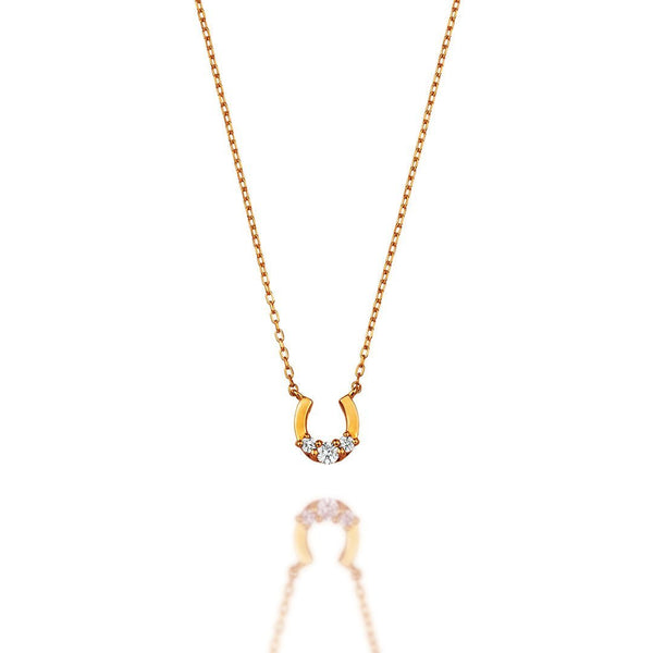 Horseshoe~ホースシュー~ K18ピンクゴールド ダイヤモンド ネックレス EP-319