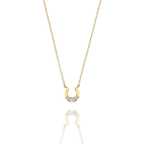 Horseshoe~ホースシュー~ K18イエローゴールド ダイヤモンド ネックレス EP-319