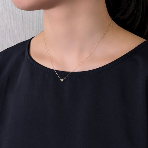 Pretty Heart~プリティハート~ K18ピンクゴールド ダイヤモンド ネックレス EP-261