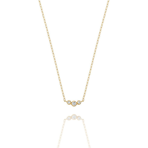 Croissant ~クロワッサン~   K18イエローゴールド  ダイヤモンド ネックレス EP-81