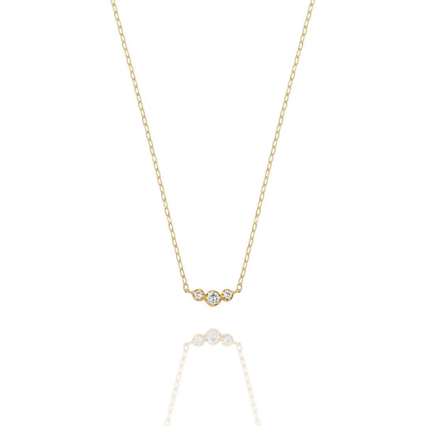 Croissant ~クロワッサン~   K18イエローゴールド  ダイヤモンド ネックレス EP-81