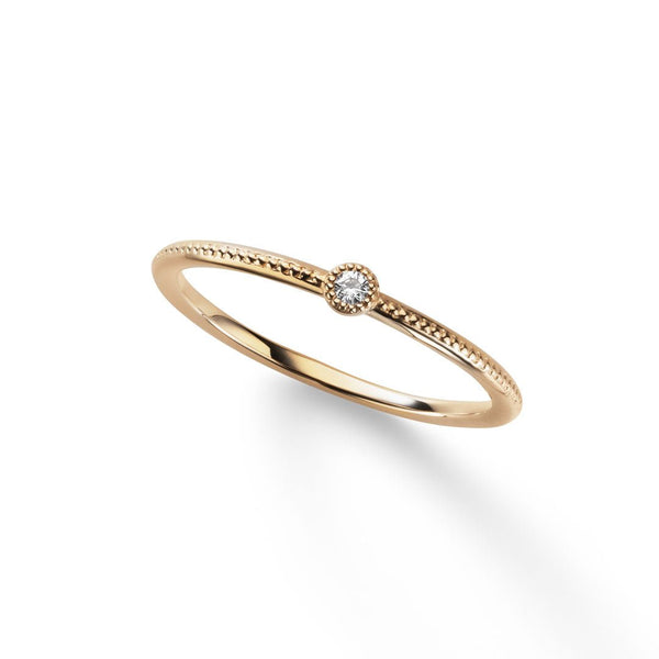 Layered ~レイヤード~  K18イエローゴールド ダイヤモンド リング   ER-174