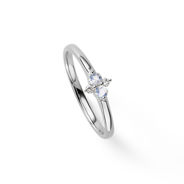 Honey bee ~ハニービー~ プラチナ ムーンストーン ダイヤモンド リング ER-205