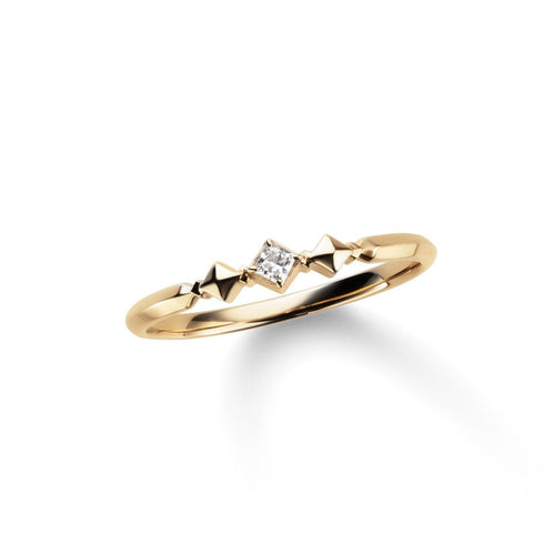 Layered ~レイヤード~  K18イエローゴールド  ダイヤモンド リング ER-208