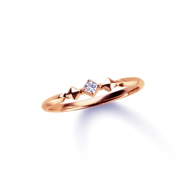 Layered ~レイヤード~  K18ピンクゴールド ダイヤモンド リング ER-208