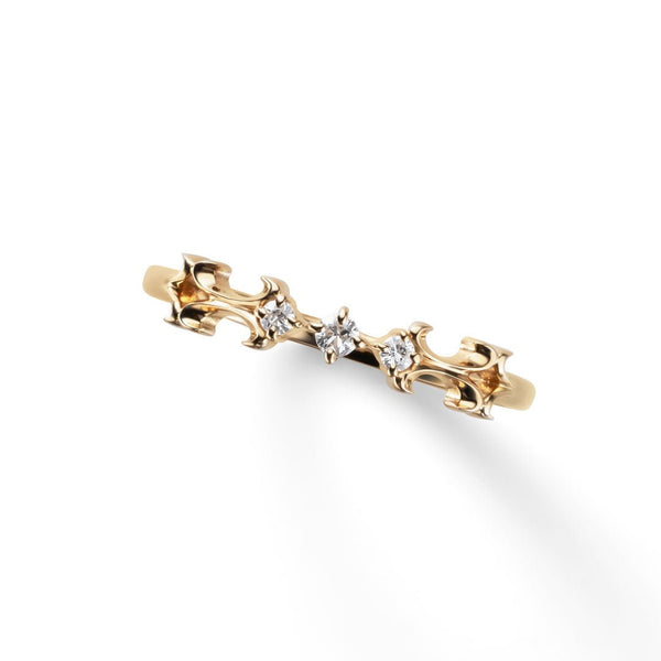 Layered ~レイヤード~  K18イエローゴールド ダイヤモンド リング ER-210