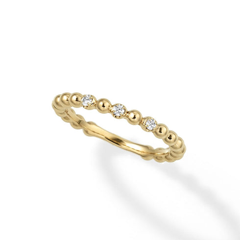 Layered ~レイヤード~ K18イエローゴールド ダイヤモンド ピンキーリング ER-213