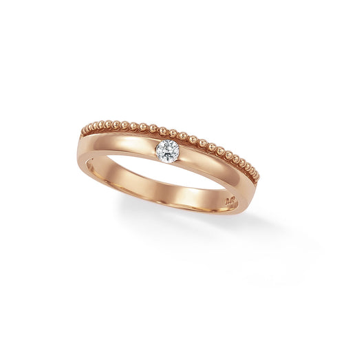 Pinky Ring K18ピンクゴールド ダイヤモンド ピンキーリング ER-58