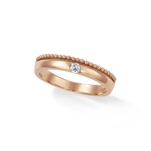 Pinky Ring K18ピンクゴールド ダイヤモンド ピンキーリング ER-58