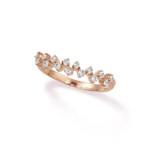 Ripple~リップル~ K18ピンクゴールド ダイヤモンド リング ER-175OE