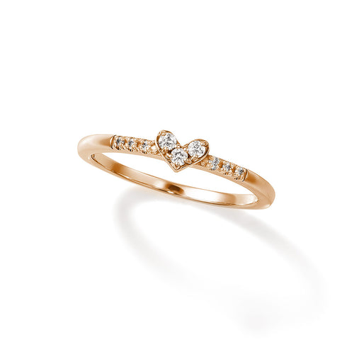 Pretty Heart~プリティハート~ K18ピンクゴールド ダイヤモンド リング ER-176