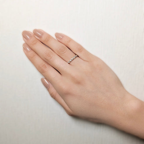 Ripple~リップル~ プラチナ ダイヤモンド リング FR-42