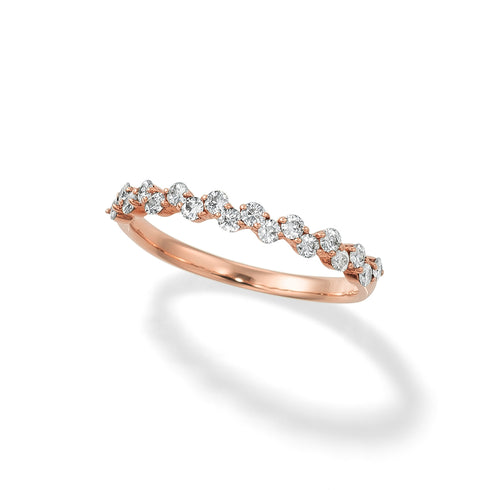 Ripple~リップル~ K18ピンクゴールド ダイヤモンド リング FR-42