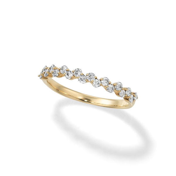 Ripple~リップル~ K18イエローゴールド ダイヤモンド リング FR-42