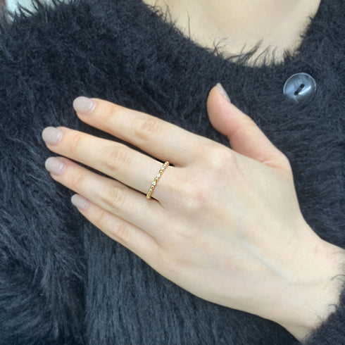 Layered ~レイヤード~  K18イエローゴールド ダイヤモンド   リング ER-207