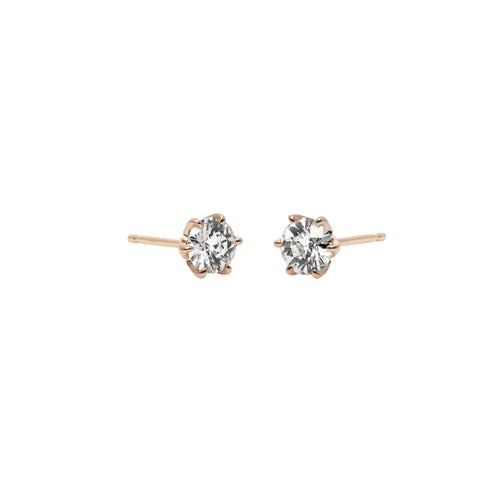 Tulip ~チューリップ~ 一粒ダイヤモンドピアス PE-01 0.14ct