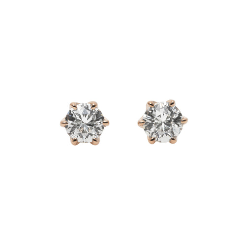 Tulip ~チューリップ~ 一粒ダイヤモンドピアス PE-01 0.14ct