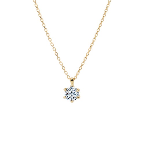 Tulip ~チューリップ~ 一粒ダイヤモンドネックレスPP-43 0.14ct