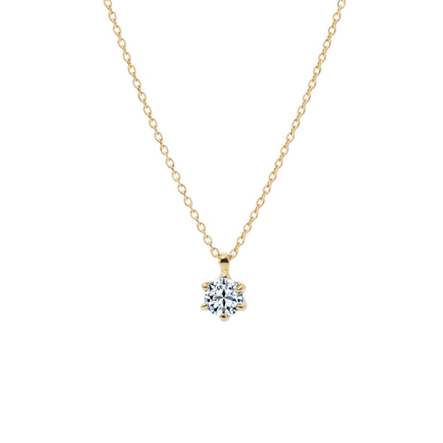 Tulip ~チューリップ~ 一粒ダイヤモンドネックレスPP-43 0.10ct