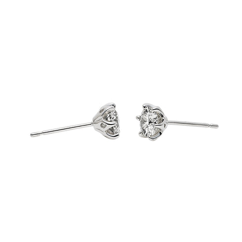 Tulip ~チューリップ~ 一粒ダイヤモンドピアス PE-01 0.14ct