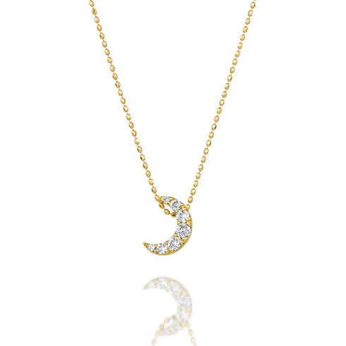 Night Sky~ナイトスカイ~ K18イエローゴールド ダイヤモンド ネックレス QP-23