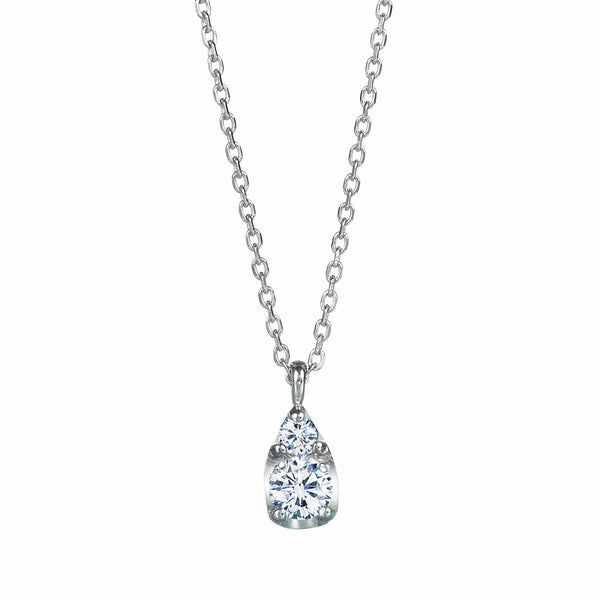 Teardrop ~ティアドロップ~ プラチナ ダイヤモンド ネックレス AP-122