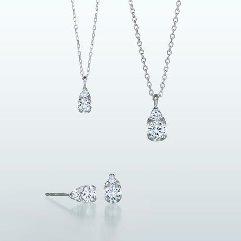 Teardrop ~ティアドロップ~ プラチナ ダイヤモンド ネックレス AP-122