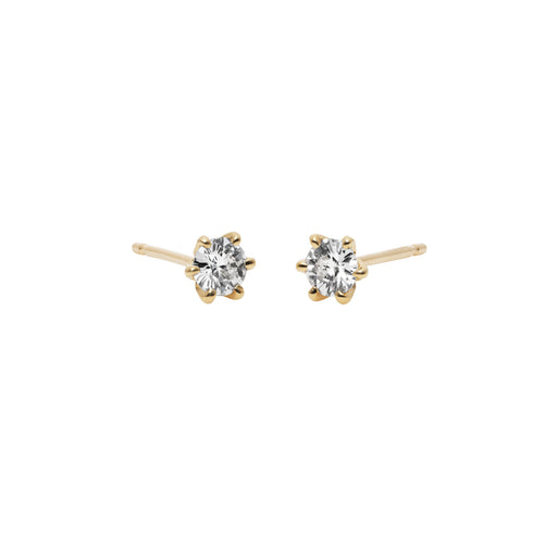 Tulip ~チューリップ~ 一粒ダイヤモンドピアス PE-01 0.14ct