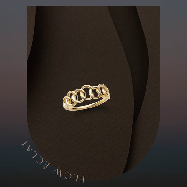 Flow Éclat ~フロー・エクラ~ K18イエローゴールド リング ER-220